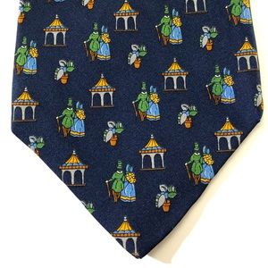 All silk designer luxury Salvatore Ferragamo tie